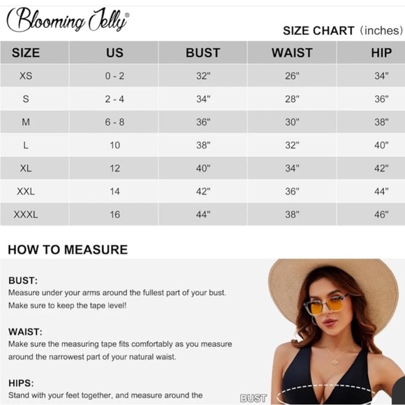 Blooming Jelly Tummy Control One Piece Swimsuit Ruffle Sleeve Hot Pinks … - Picture 8 of 8